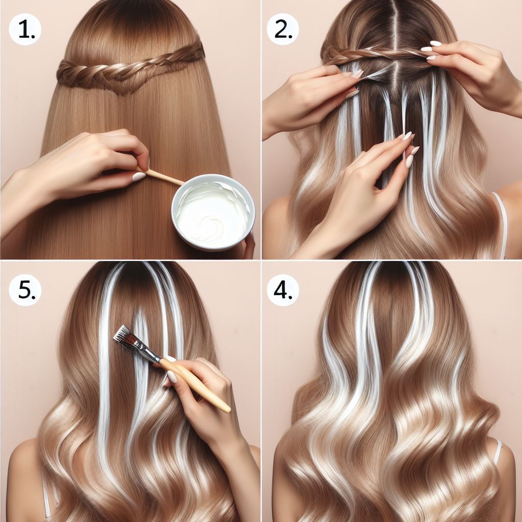 4 Passos Simples para Fazer Mechas Brancas no Cabelo