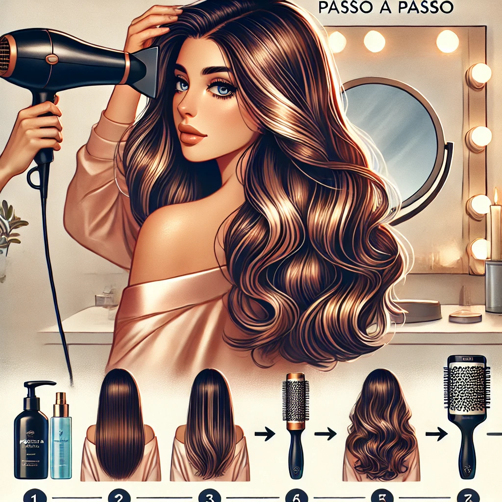 Passo a passo: Como fazer morena iluminada com escova